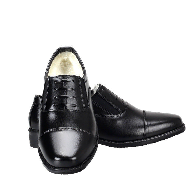Men's Three Joint Wool Cotton Business Formal Warm Men's Shoes