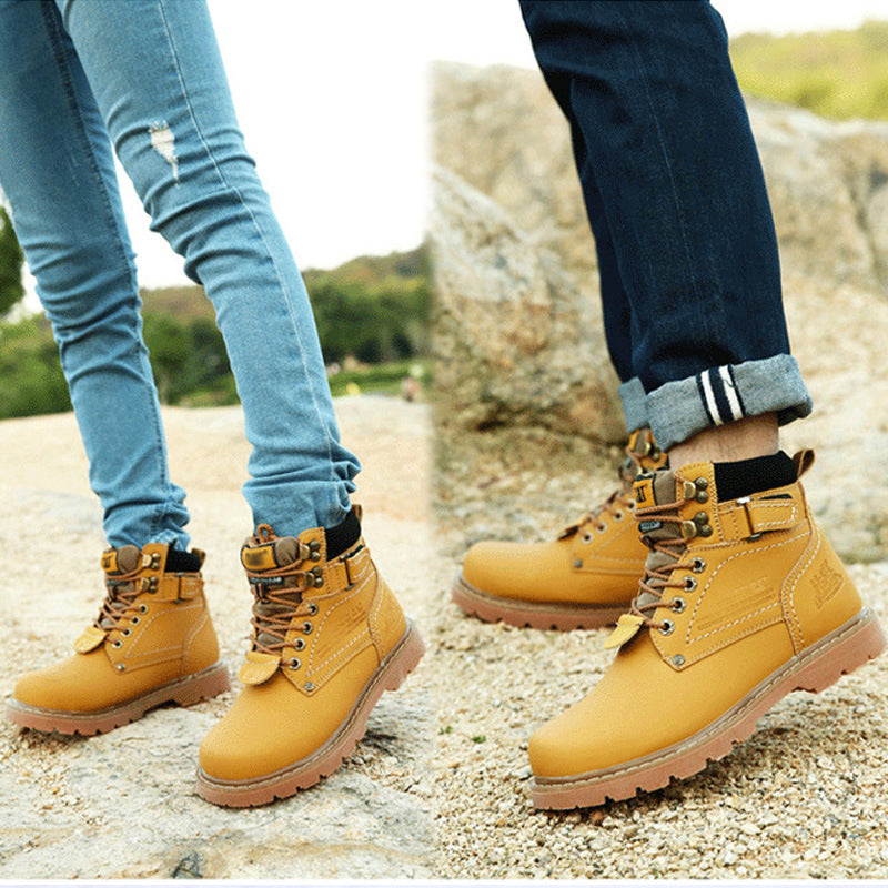 Men's Size Martin British Yellow Genuine Big Boots
