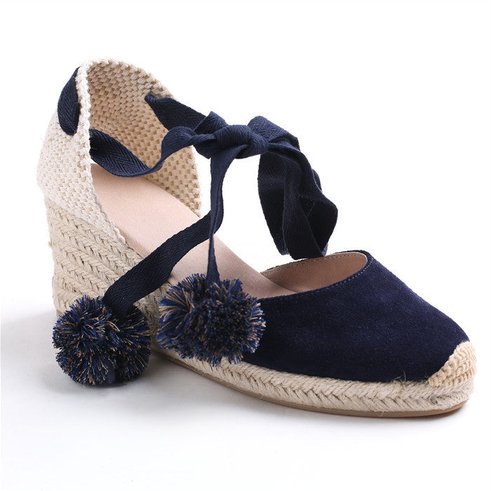 Women's Fisherman Closed Toe Platform Straw Woven Sandals