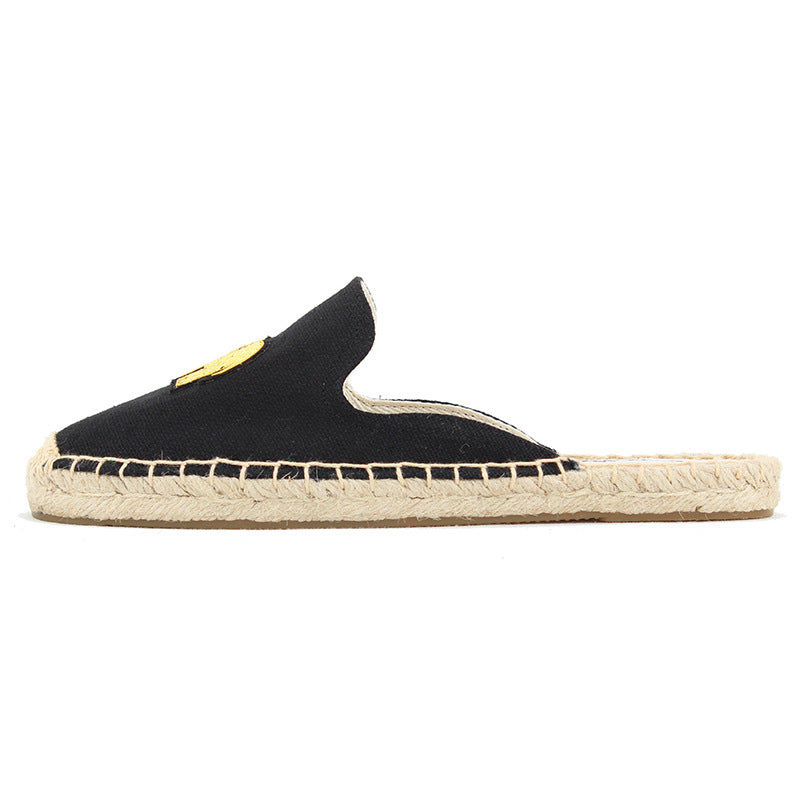 Women's Woven Linen Bottom Closed Toe Fisherman Sandals