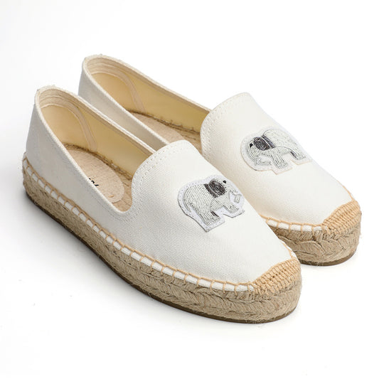 Women's Fashion Straw Linen Bottom Pumps Creative Canvas Shoes