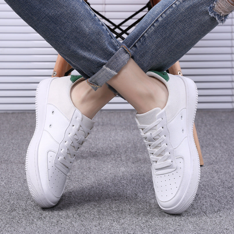 Men's Autumn Board Breathable Korean Fashionable White Sneakers
