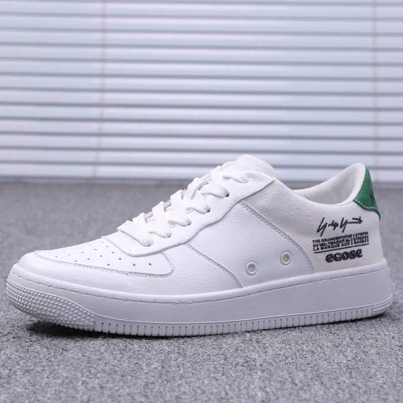 Men's Autumn Board Breathable Korean Fashionable White Sneakers