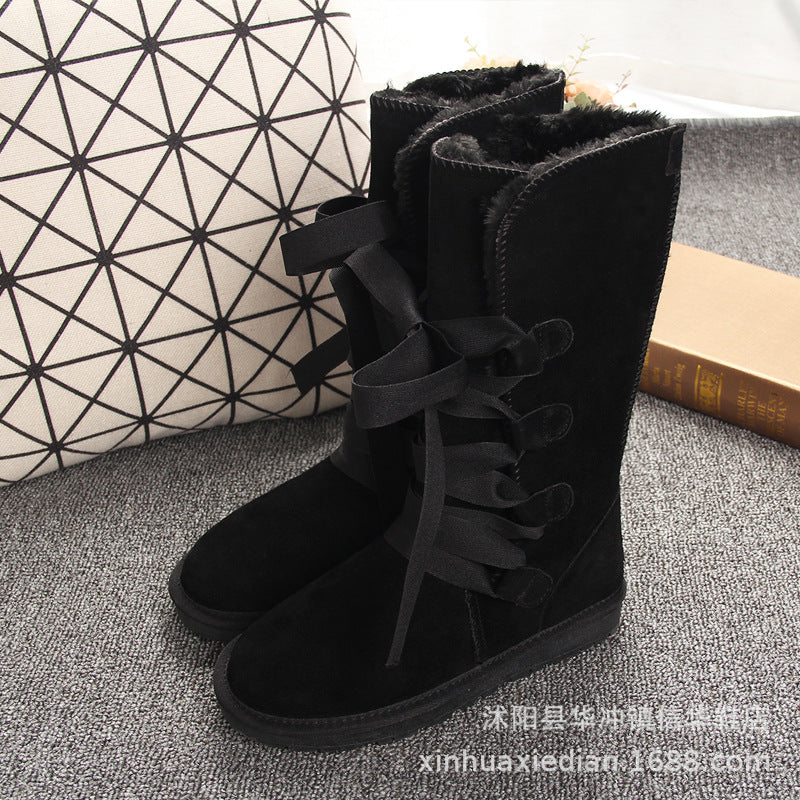 Charming Pretty Durable Female Plus Size Snow Boots