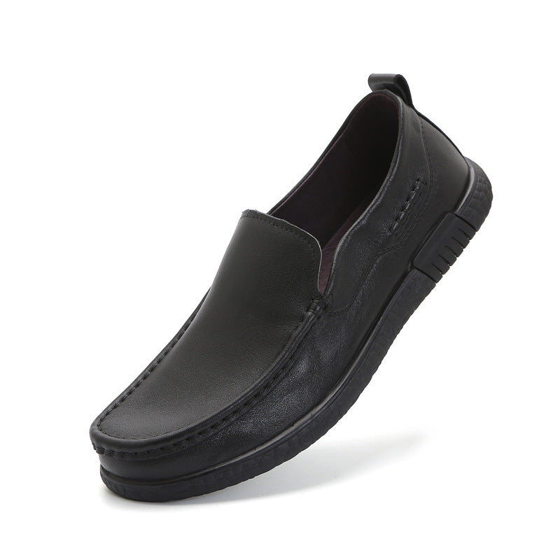 Men's Offer Processed Genuine Round Toe Flat Casual Shoes