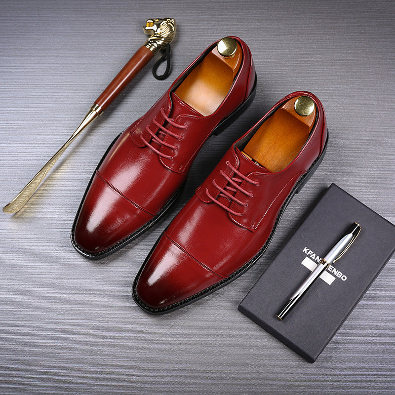 Men's Business Formal Wear British Extra Large Leather Shoes