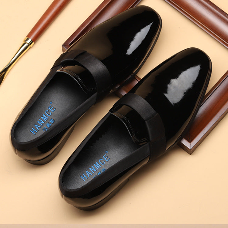 Patent British Business Dress Slip On Leather Shoes