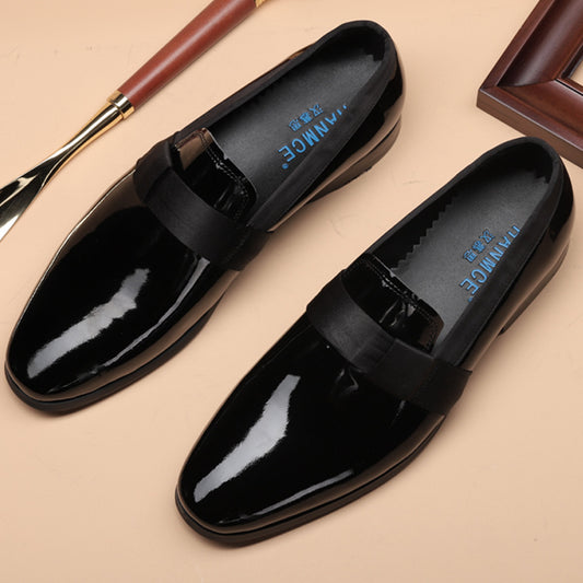 Patent British Business Dress Slip On Leather Shoes