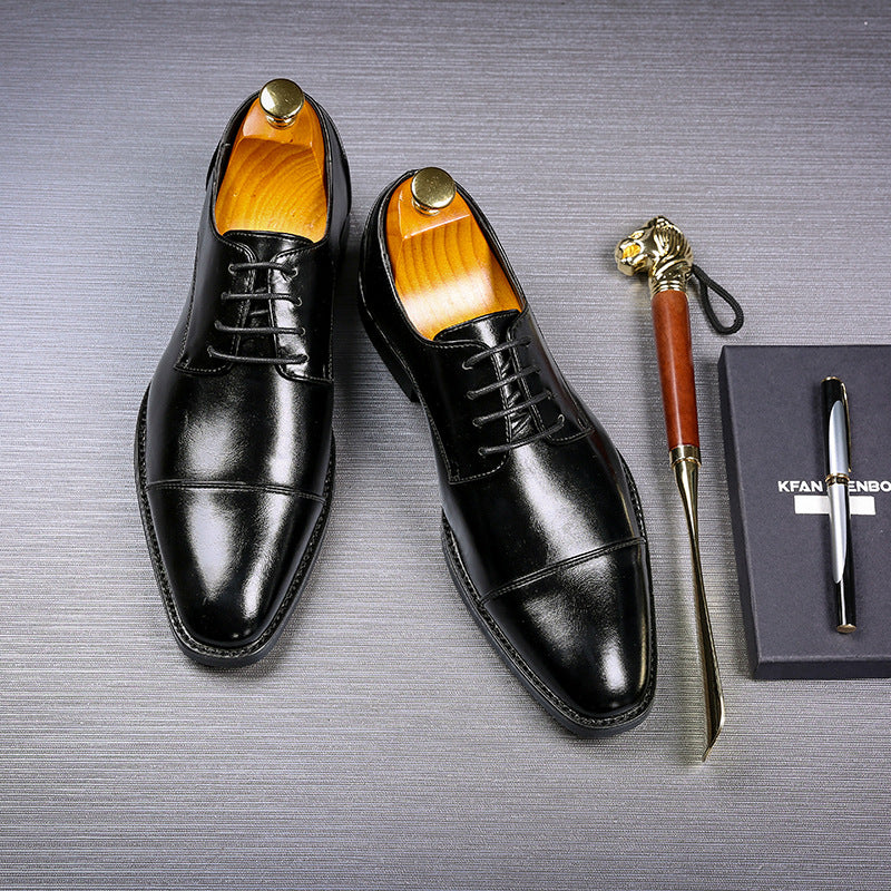 Men's Business Formal Wear British Extra Large Leather Shoes