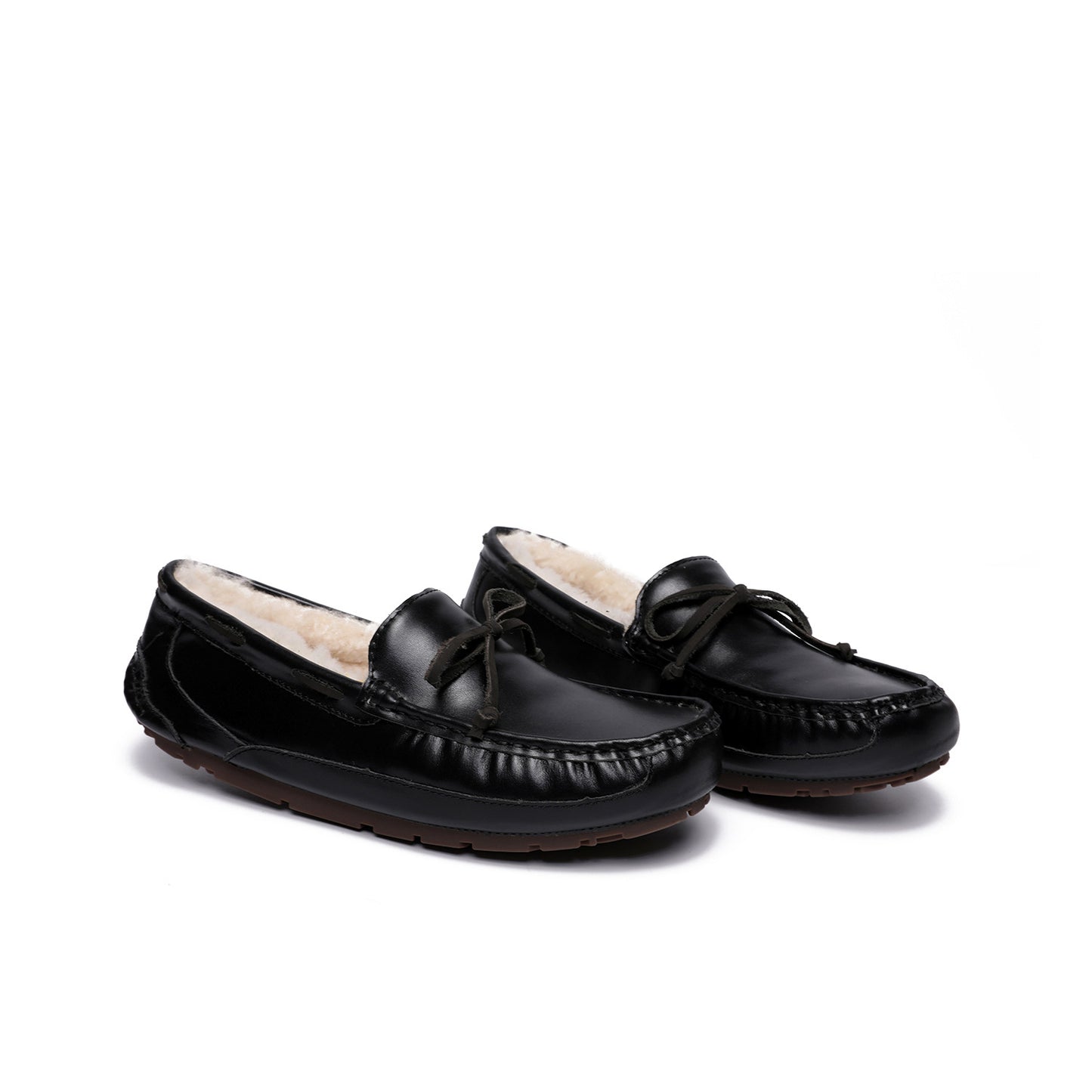 Men's Waterproof Fur Australian Sheep Integrated Veet Warm Loafers