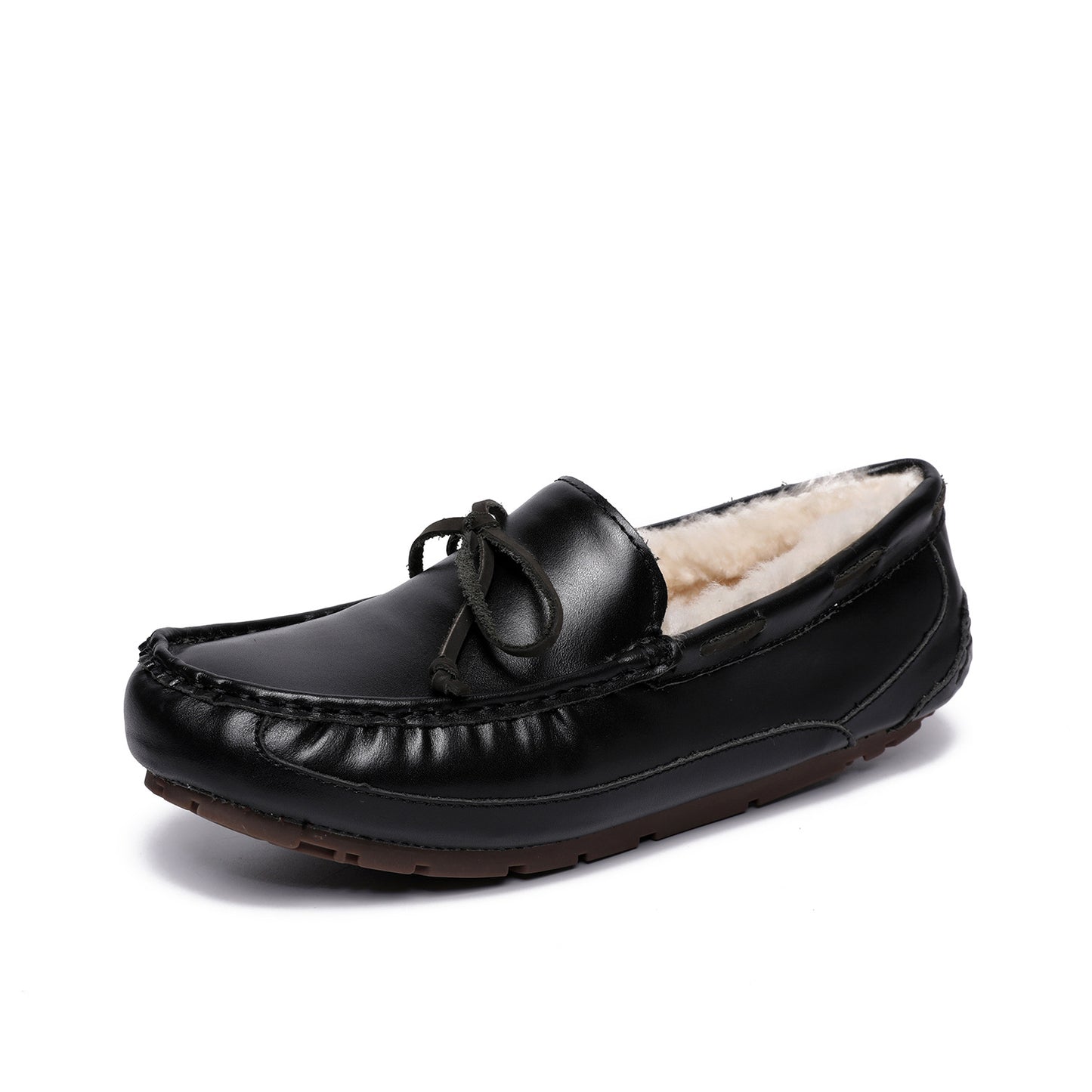 Men's Waterproof Fur Australian Sheep Integrated Veet Warm Loafers
