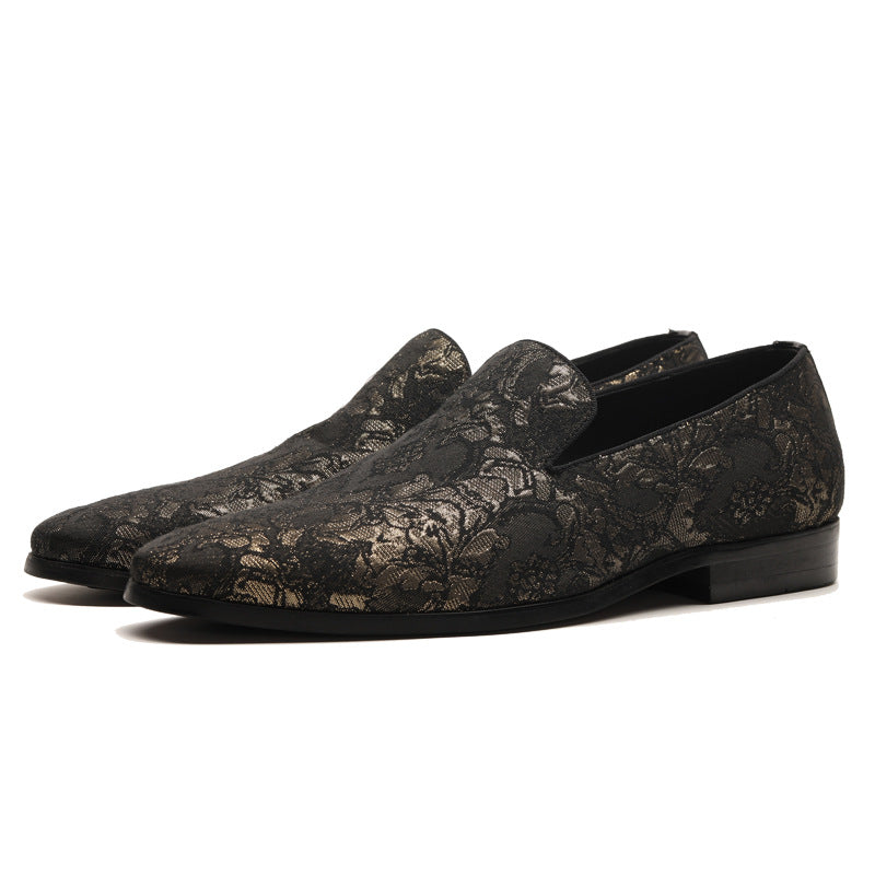 Men's Retro Trendy Beanie Male Youth Simple Leather Shoes