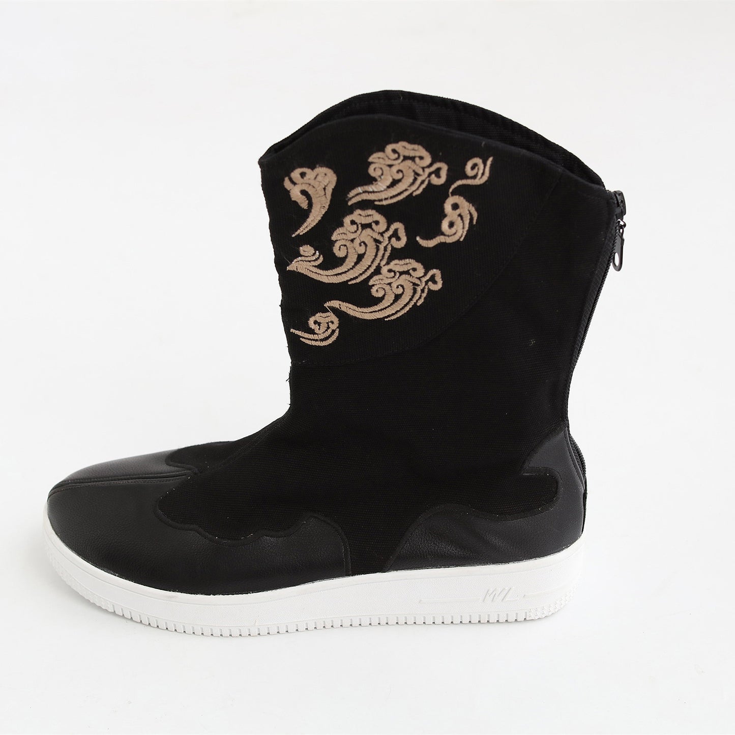 Men's Chinese Artistic Style Embroidered Short Cloth Boots