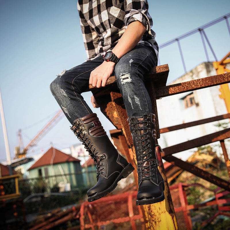 Men's High Extra Large Riding Model Boots