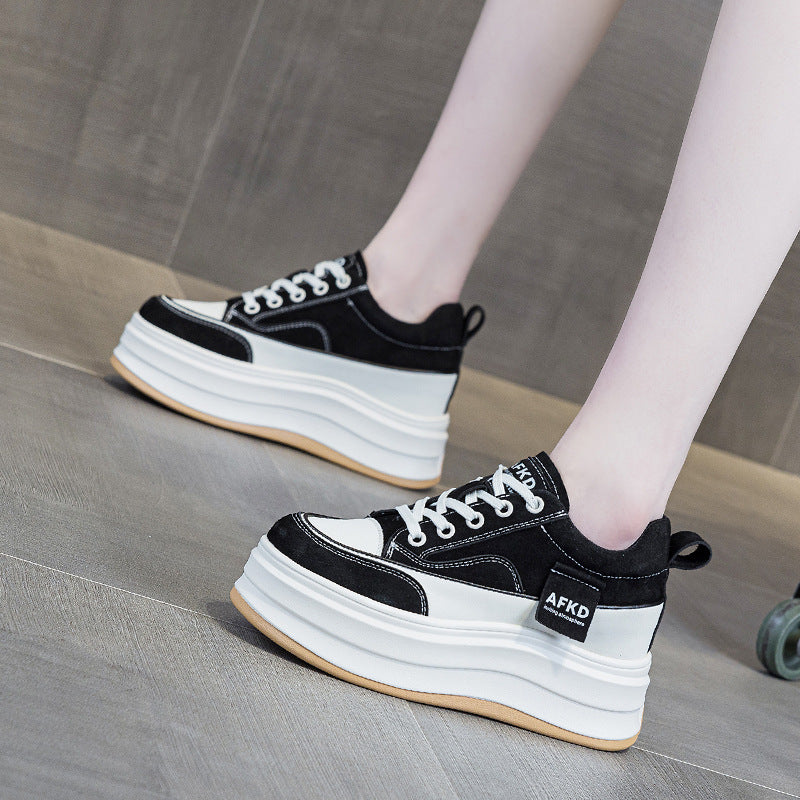 Women's Platform Board Leopard Print Small Sports Women's Casual Shoes