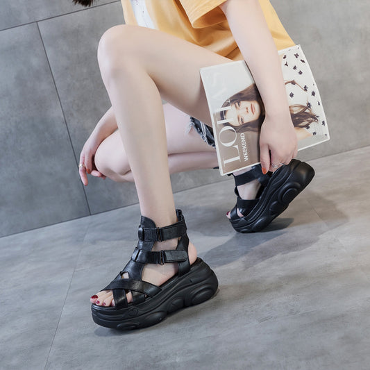 Women's Hot Dad Thick-soled Summer Sports Real Sandals