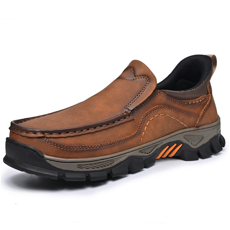 Men's Slide Bushing Flashing Thick Bottom Lightweight Loafers
