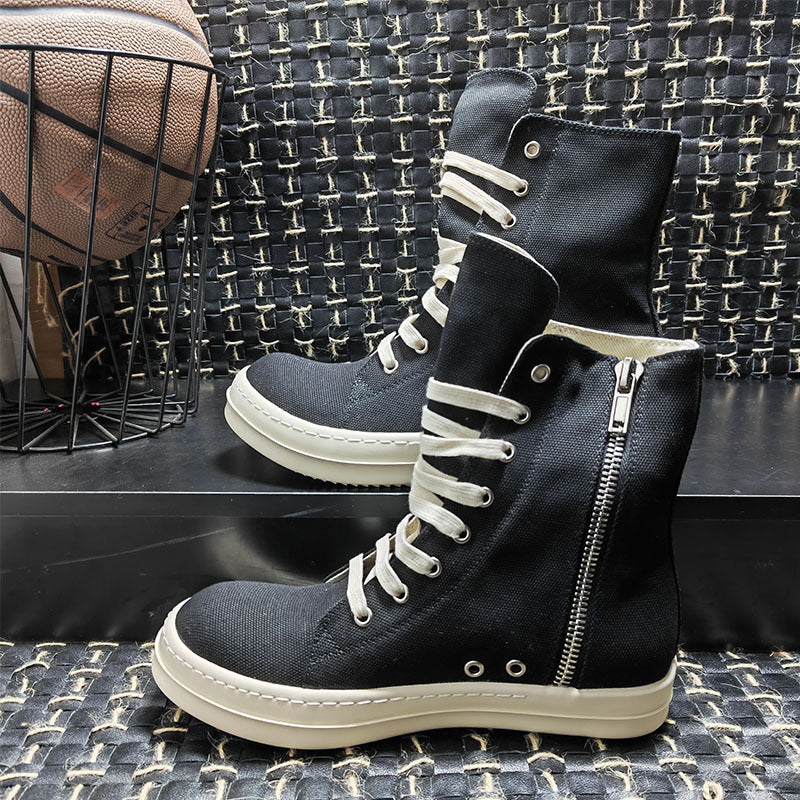 Women's & Men's Sporty Simplicity Cloth Cerecloth Round Head Men's Shoes