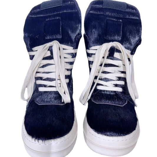 Fur Black Pink Plus Size Thick Casual Shoes