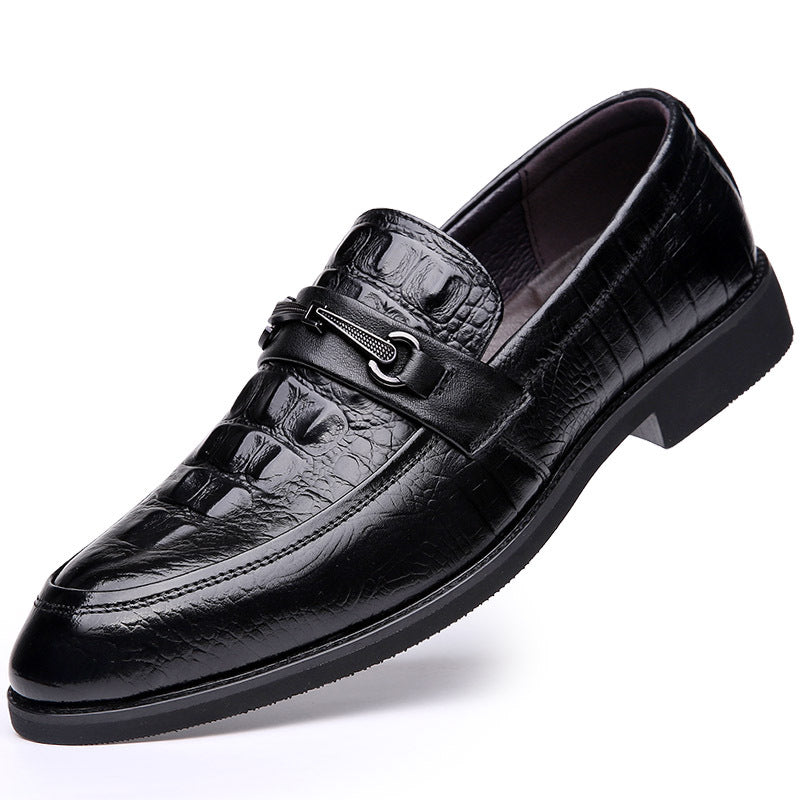 Men's Autumn Cowhide Korean Style Small Size Leather Shoes