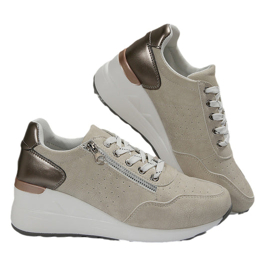 Women's Trendy Burnt-out Thick Bottom Oversized Casual Shoes