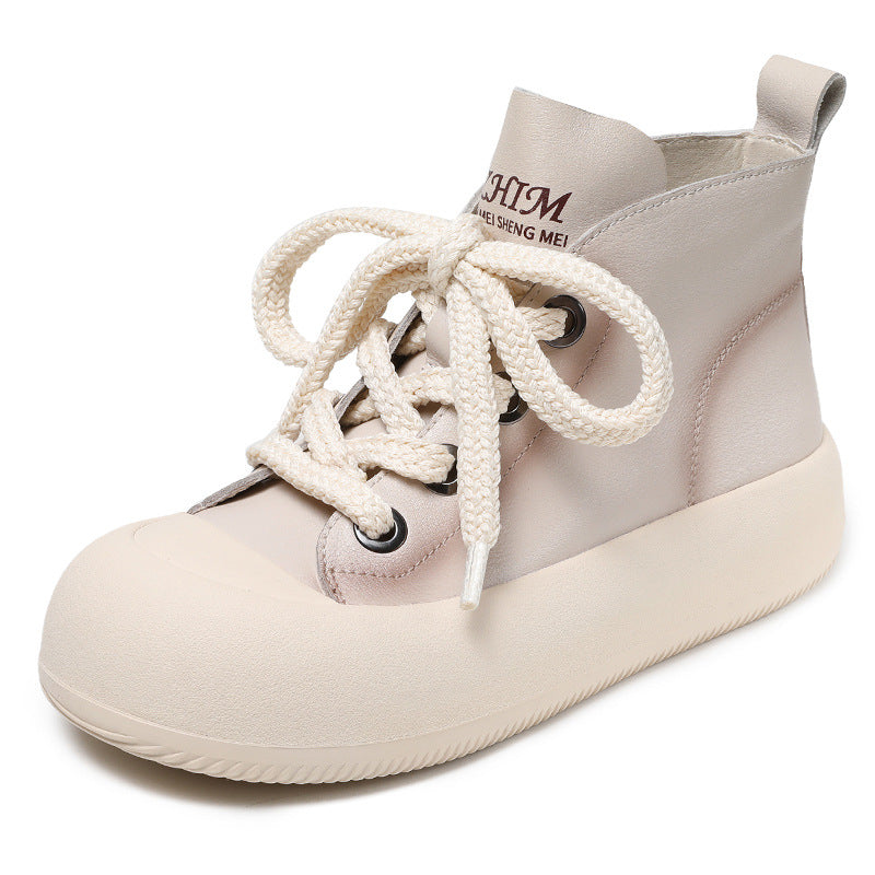 Women's Genuine Platform Spring Retro Easy Matching Sneakers