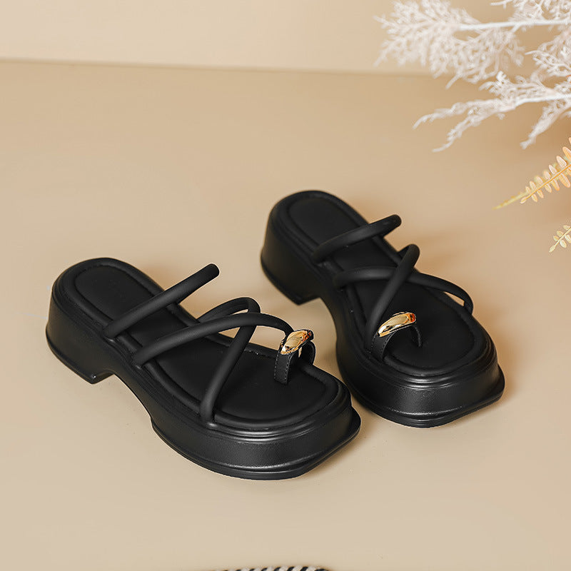 Women's Sier High-grade Platform Summer Flip-flops Outdoor Sandals