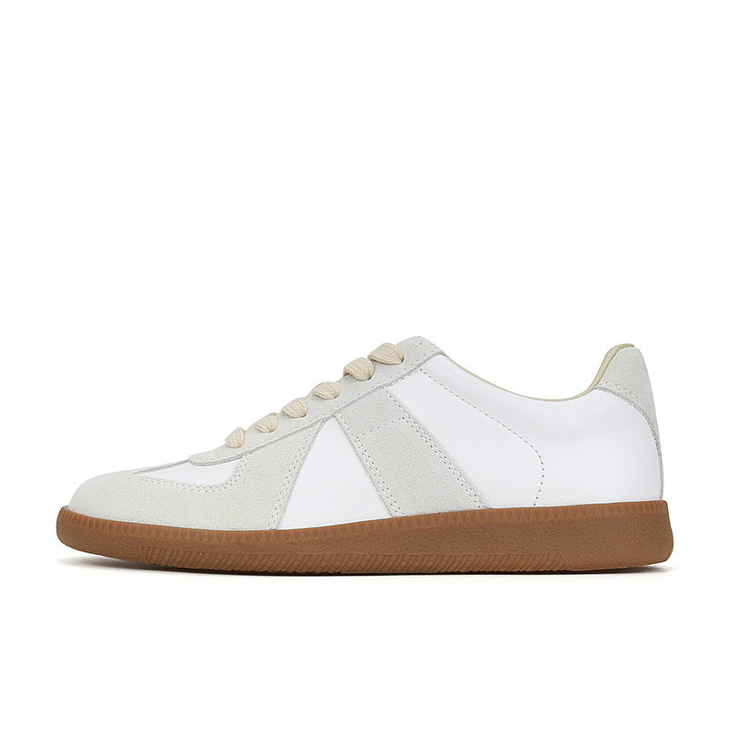 Women's Retro Genuine White German Training Low Sneakers