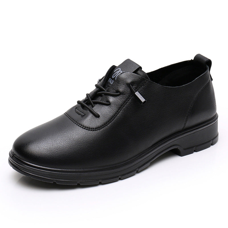 Women's Spring First Layer Cowhide Mom Comfortable Casual Shoes