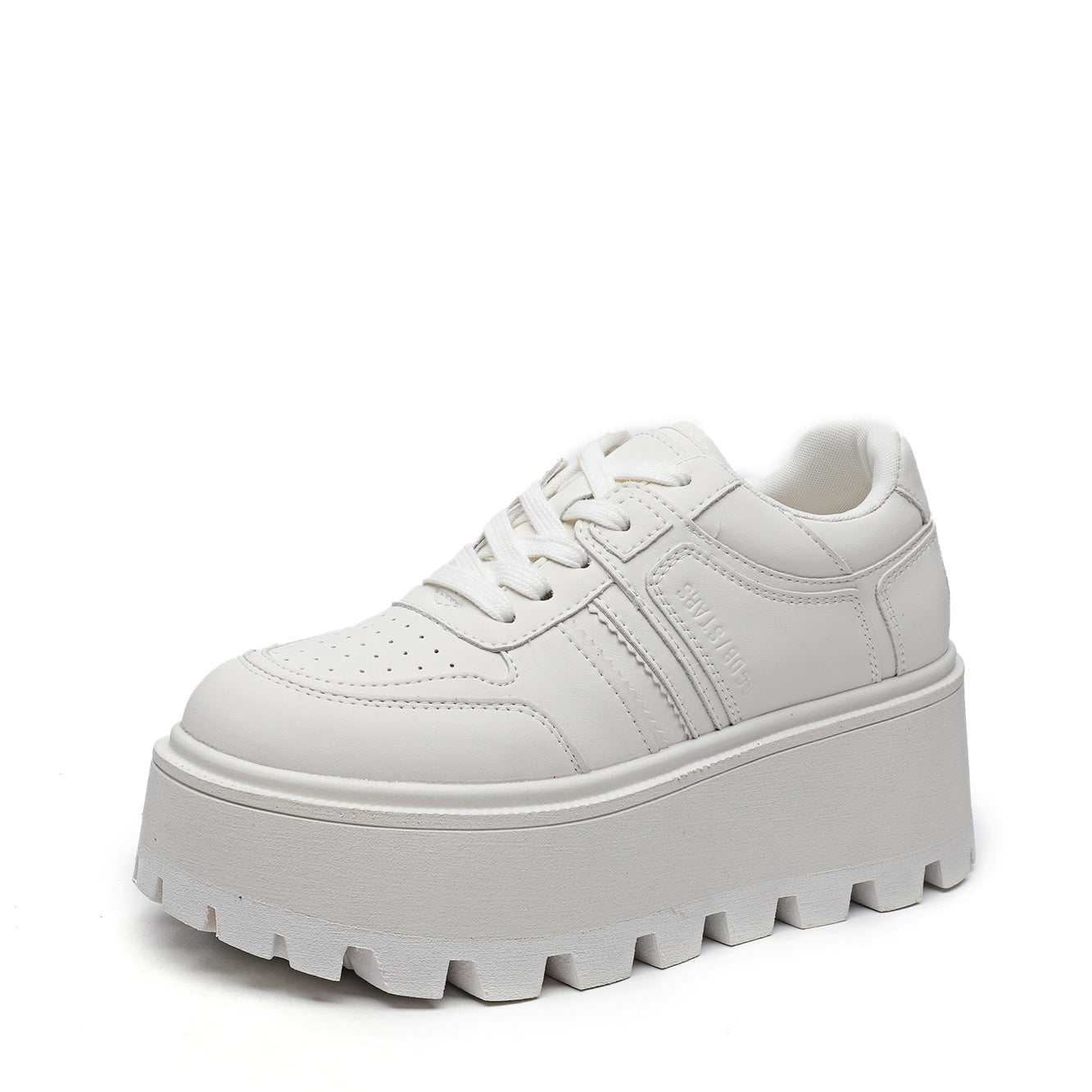 Niche Retro Thick Bottom Small Man Casual Shoes