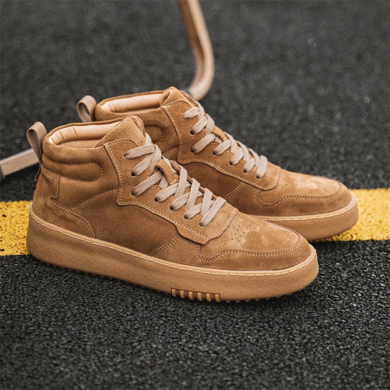 Men's Genuine Fashion Thick Bottom Board Trendy Boots