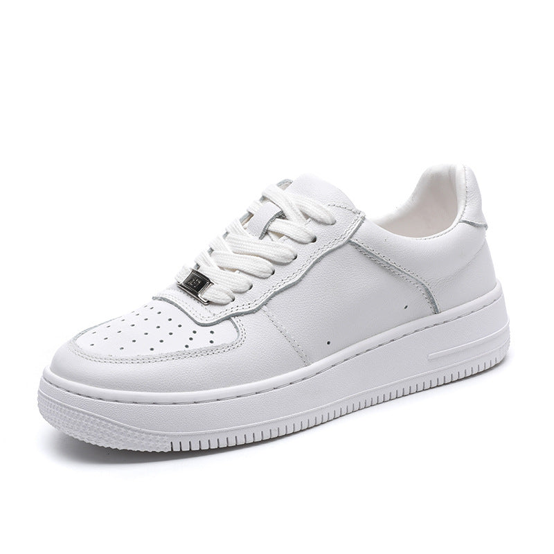 Women's & Men's Air Force Couple Cowhide Low-cut Genuine Men's Board Shoes