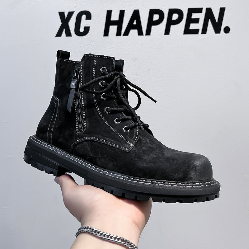 Men's Fashion Autumn Invisible Elevated British Style Boots