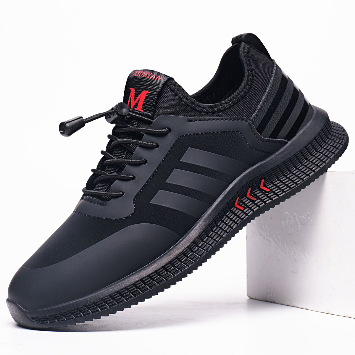 Men's Trendy Mesh Breathable Black Summer Men's Casual Shoes