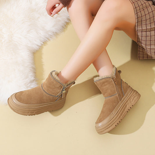 Winter Thick Veet Fashion Warm Short Snow Boots