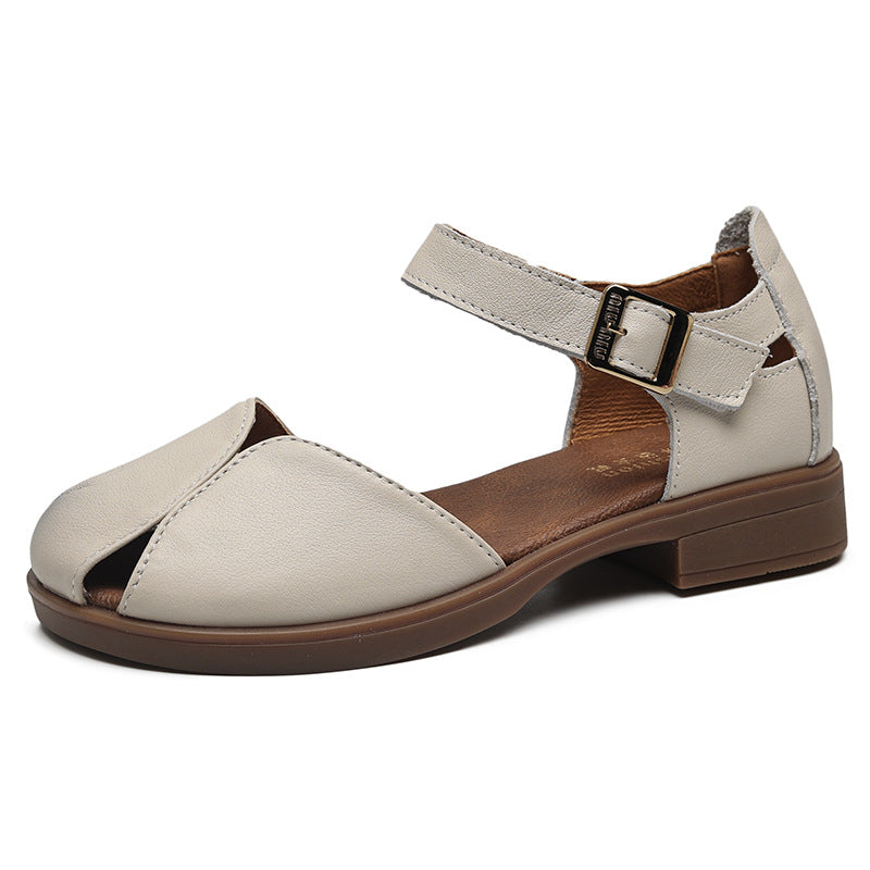 Women's Closed Toe Roman Summer Woven Back Sandals