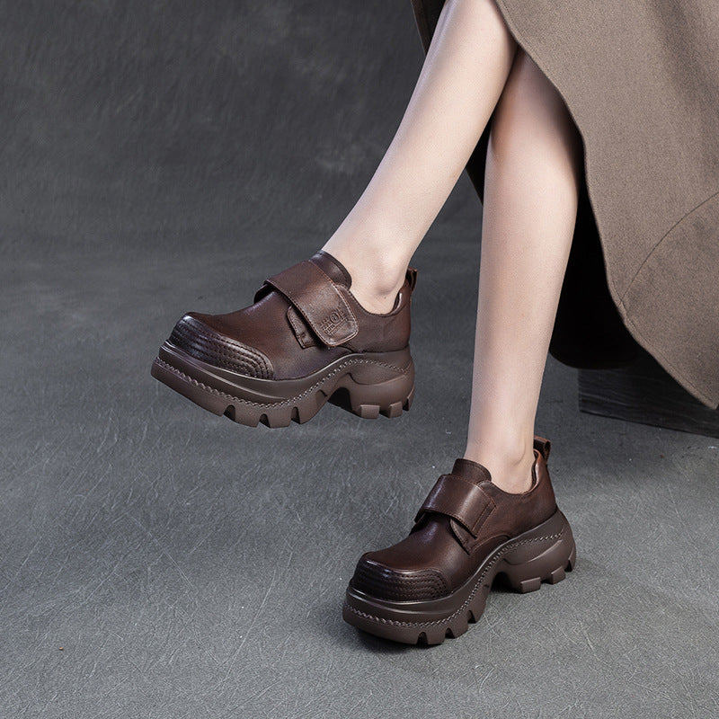 Women's Shu Retro British Style Four Platform Heels