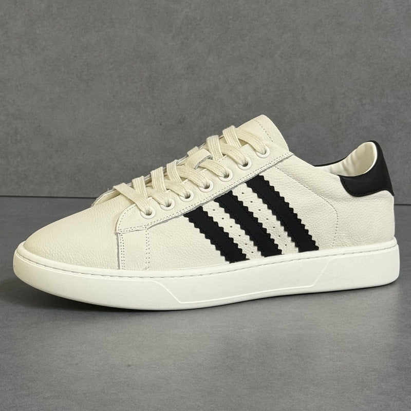 Men's Summer White Thin Breathable Flat German Sneakers