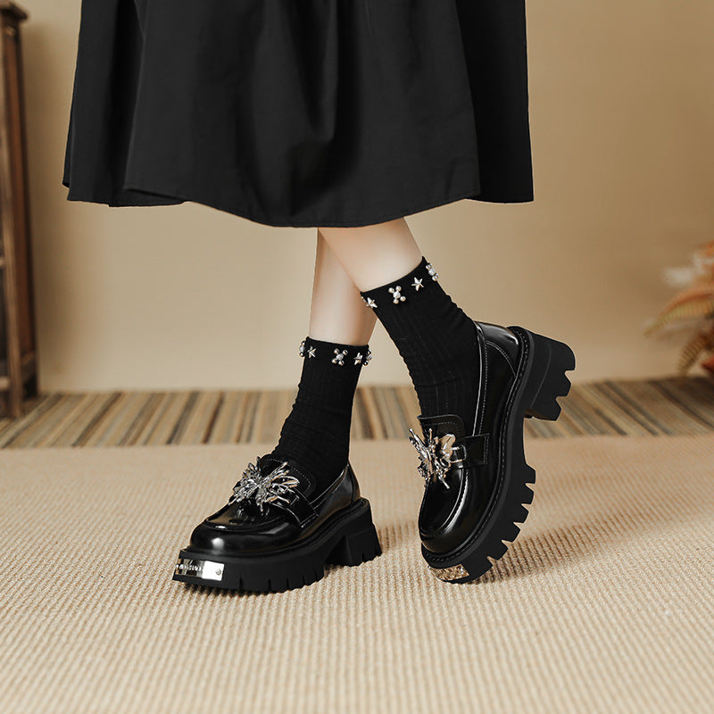 Style Sweet Cool Bow Female Spring Loafers
