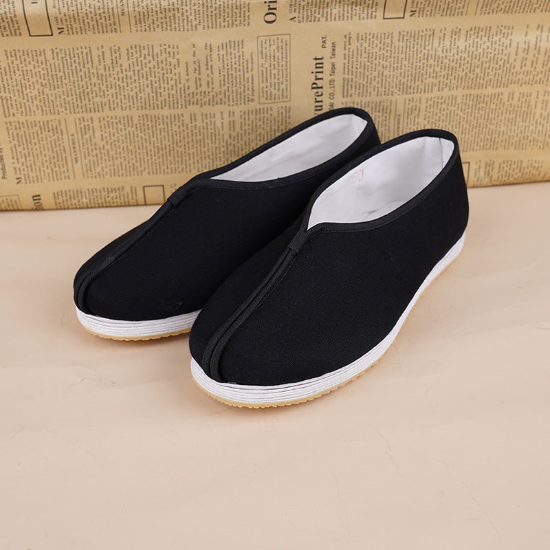 Men's Solid Color Breathable Old Leisure Pumps Full Canvas Shoes