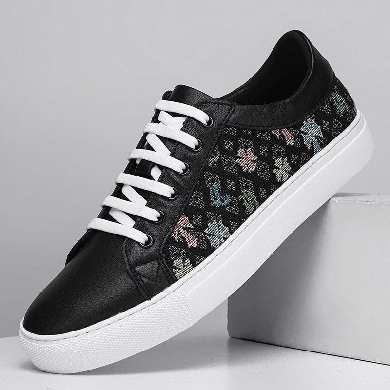 Men's Fashionable High Sense White Affordable Luxury Men's Shoes