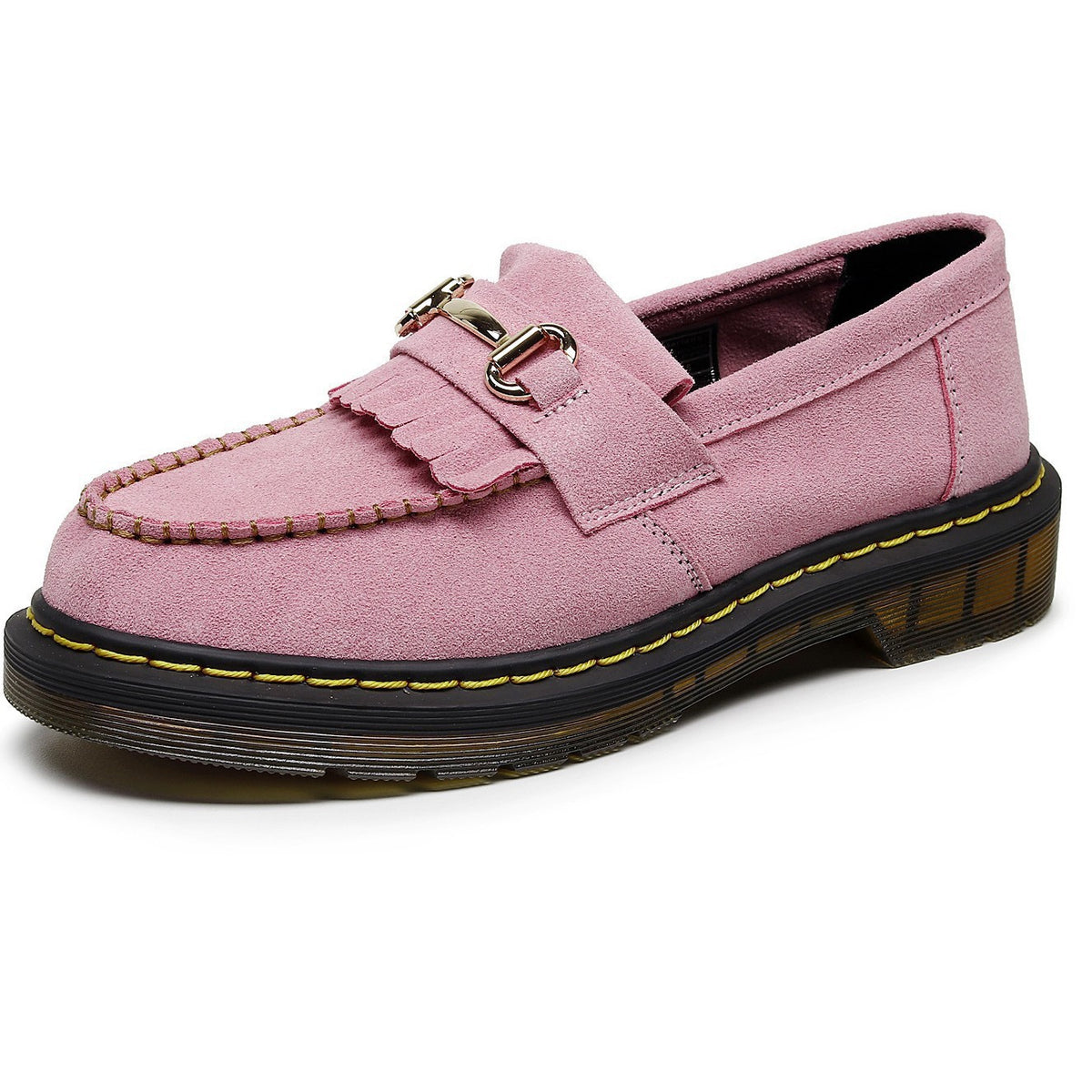 Women's Tassel Genuine British Style Fashion Round Toe Plus Men's Casual Leather Shoes