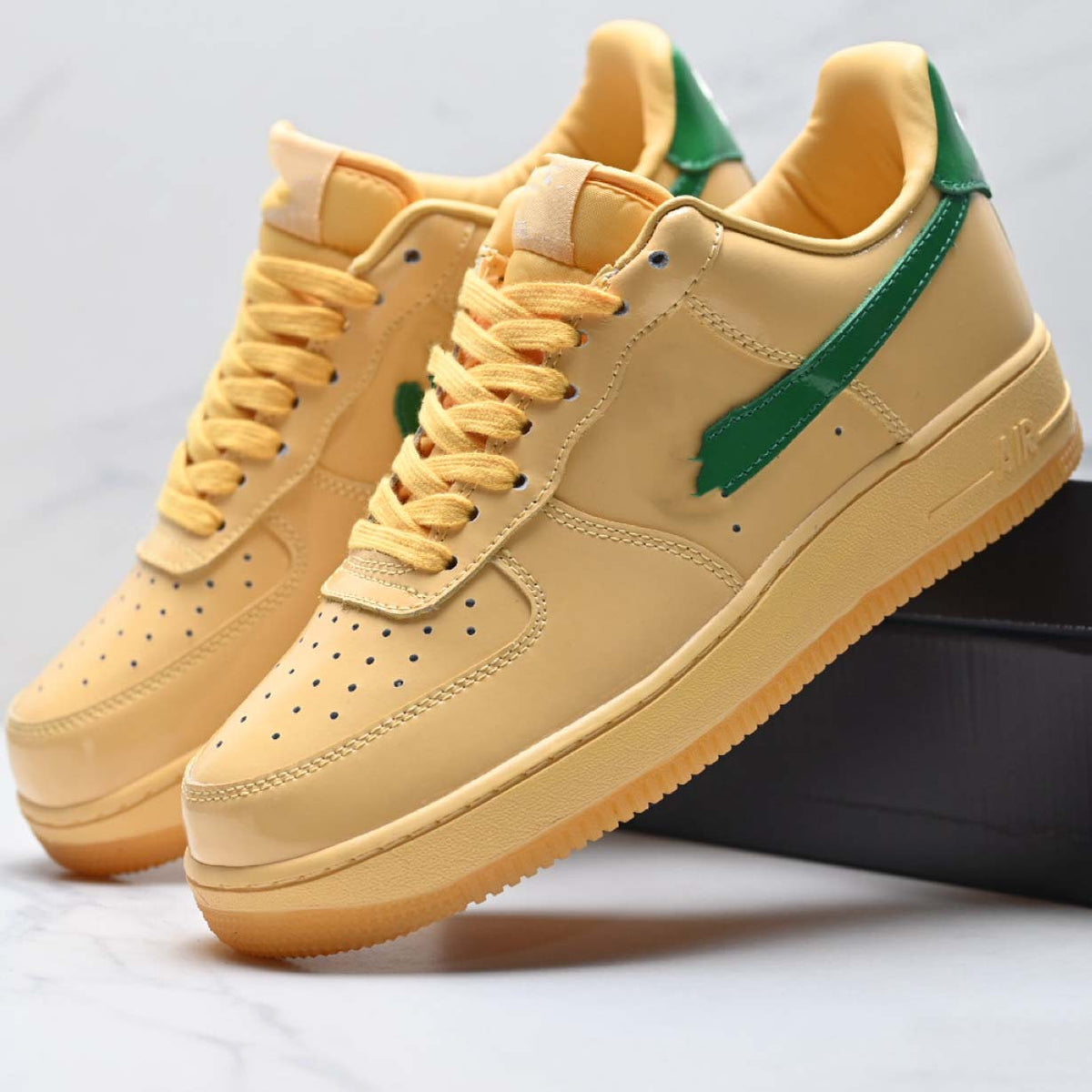 Workers Green Gold Red Patent Fashionable Men's Board Shoes