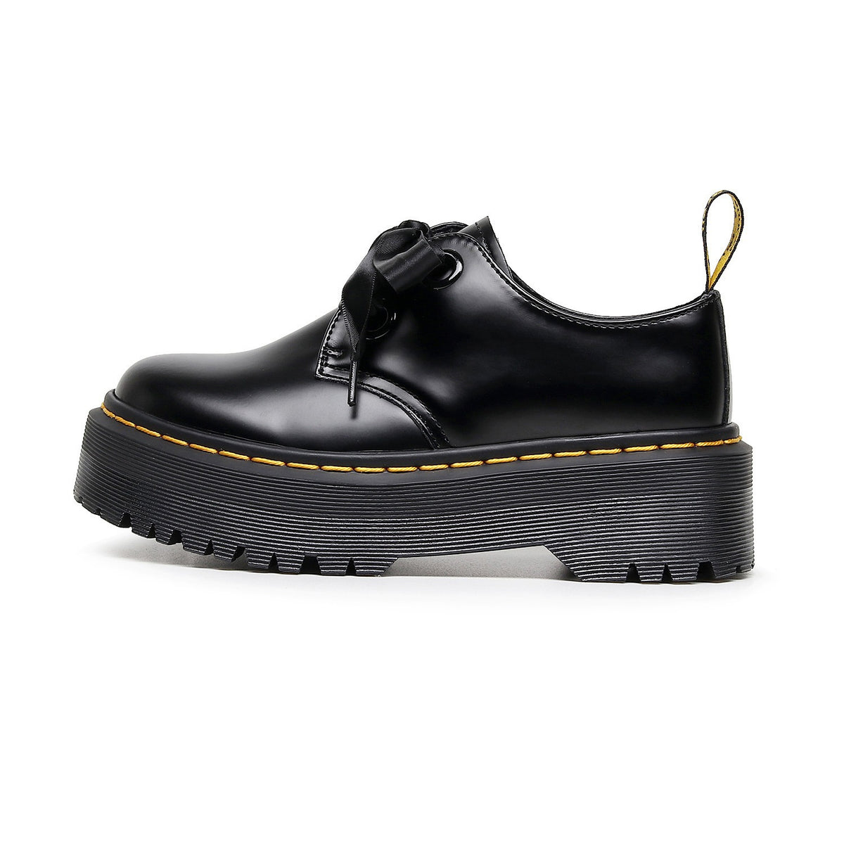 Women's Martin Luo Platform British Style Leather Shoes