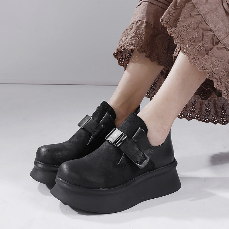 Women's To Ancient Authentic Thick Bottom Round Casual Shoes