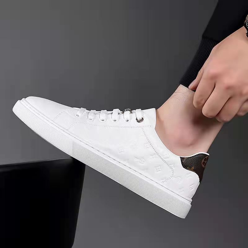 Men's Summer Breathable Slip-on Thick Bottom Flat Men's Board Shoes