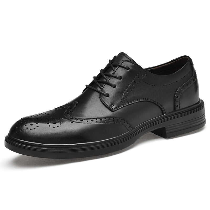 Men's Business Brogue Korean Style British Breathable Men's Shoes