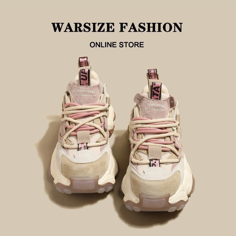 Women's Goods Frosted Retro Daddy Spring Thick Sneakers