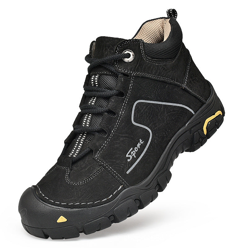 Men's Cowhide Cotton Winter Warm With Veet Sneakers
