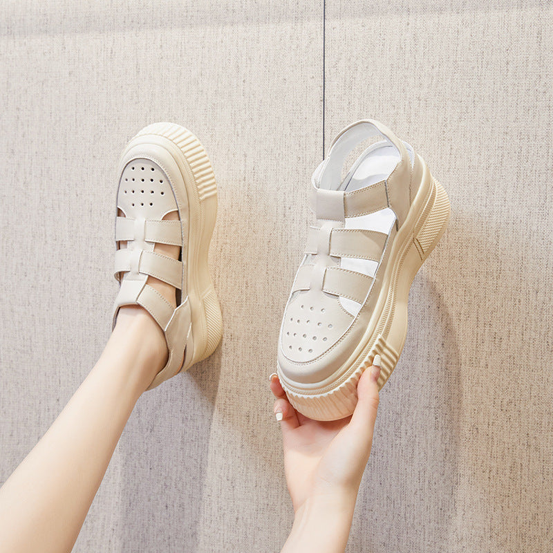 Women's Dad Spring Breathable Platform Height Increasing Casual Shoes